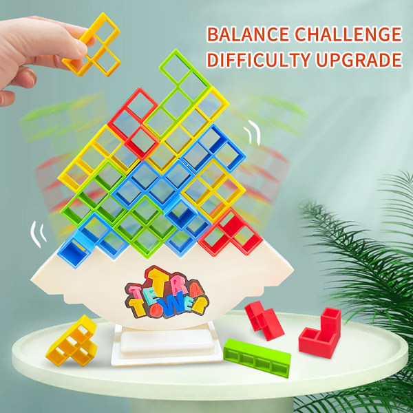 Balansespill Swing High Blocks Bordleker for barn Multiplayer Party Interaction Pedagogiske leker 16PCS