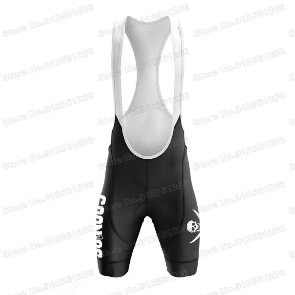 Cykeltrøjesæt Never Say Die Tøj Mænd Road Bike Shirt Suit Cykel Bib Shorts Astoria Oregon Pirate Flag Maillot Ropa 4 L