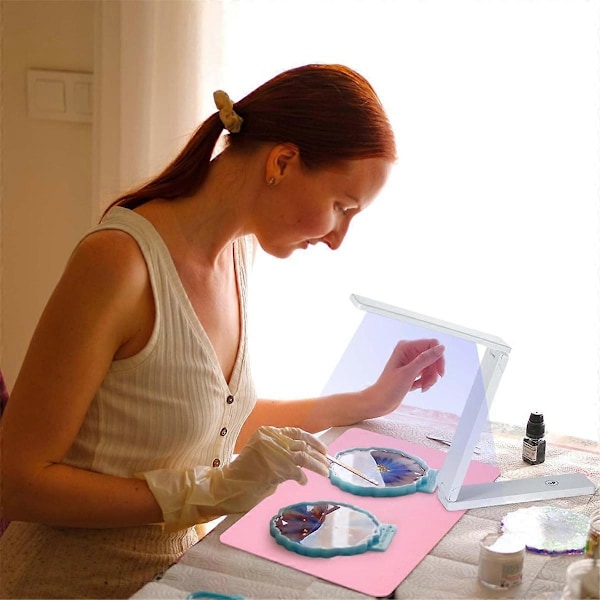 UV Lys til Resin Hærdning Foldbart UV Resin Lys, DIY Håndværk, A
