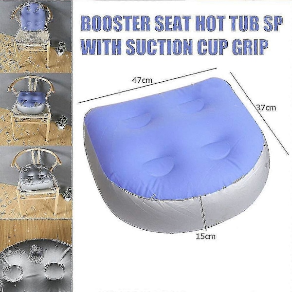 2 stk Oppustelige Booster Sæder, Spa-Pude Spas Booster Sæde Rygpolstring Kopper Til Alle Spas Og Hot Tubs