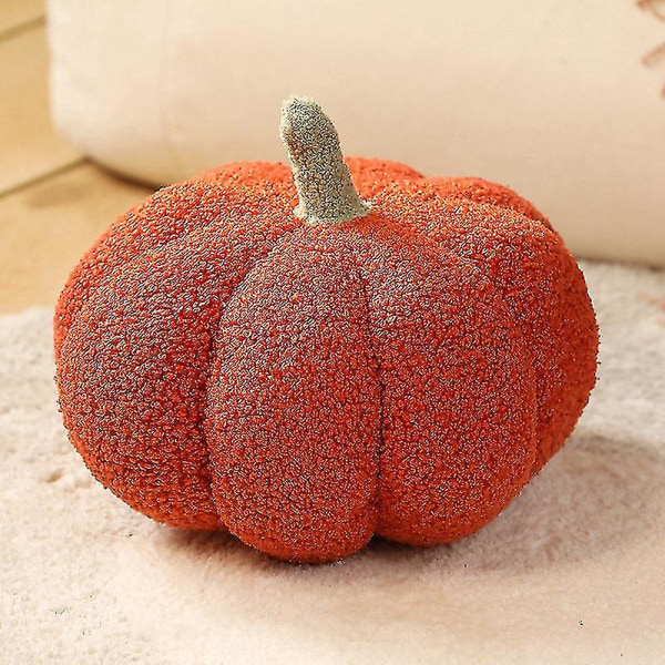 Fyldt græskar Fluffy Pumpkin Plys Legetøj Holdbar Halloween Græskar Dekorativ sofa Pudepude Blødt græskar Legetøj Gave red