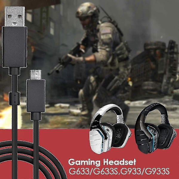 Erstatnings øretelefonkabel lydledning for G635 G633 G933 G935 headset