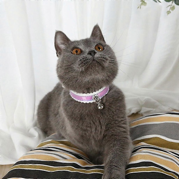 Justerbart Hamster Bell Halsband Husdjur Mus Baby Kanin Ekorre Gradient Färgad
