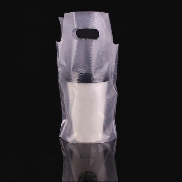 Transparenta dryckesförpackningspåsar för take-away kaffekoppar, 200 st set