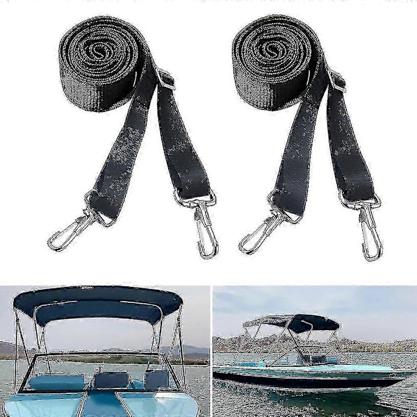 Marine Kaleche Stropper med Rustfrit Stål Snap Loop Bimini Top Hardware PK