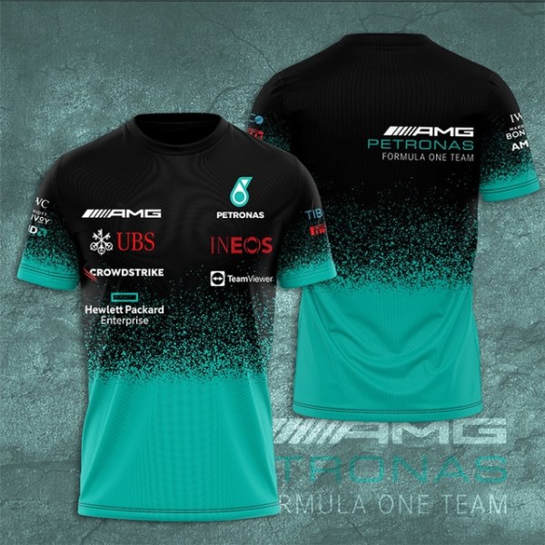 2023 Sommar AMG Petronas F1 Sports T-shirts Formel 1 T-shirts style 4 M
