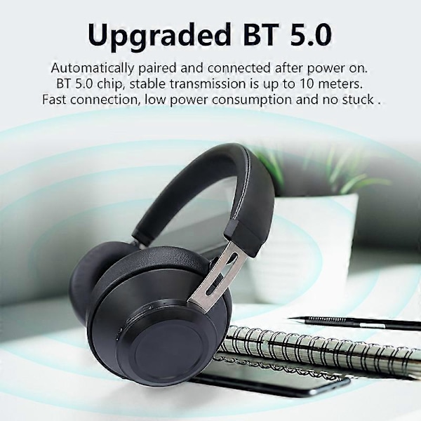 Bluedio BT5 trådløse hodetelefoner bluetooth headset kablet over øret sport headset 57mm driver 15-20 timer spilletid mikrofon for telefoner