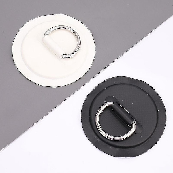 4 stk. Surfbræt Jolle Båd Pvc Patch D Ring Dæk Rigging Sup Rund Ring Pad Ha