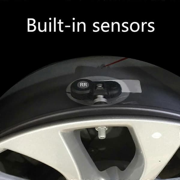 Bærbar trådløs bildækstryksensor TPMS solpanel strømovervågning