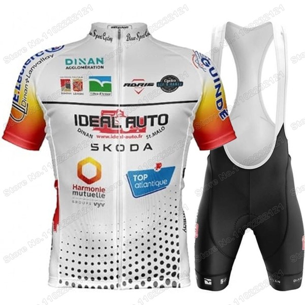 2023 DINAN SPORT Cycling Team Cykeltröja Set Frankrike Cykelkläder Herr Road Bike Shirt Kostym Cykel Bib Shorts MTB Maillot 1 4XL