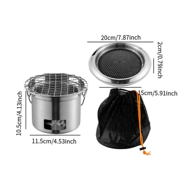 Rund Grill Teapot Varmer til Venne Sammenkomst Baghave Husholdning