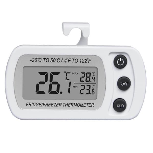 Digital Frystermometer LCD Vattentät Kylskåpstermometer