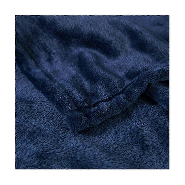 Flannel Tæppe Ensfarvet Tæppe Sofa Rejse Tyndt Maskinvaskbart Flannel Tæppe Blødt og Varmt om Vinteren, Lilla -X