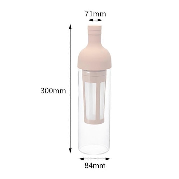 1000 ml Cold Brew Iskaffe Maskine Varmebestandig Kaffekande Låg
