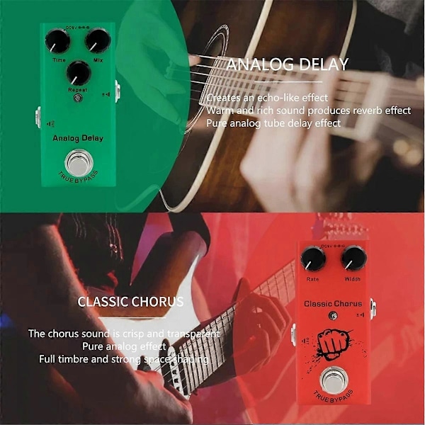 Elektrisk Gitarr Effekter Pedal Mini Crnch Distoriton
