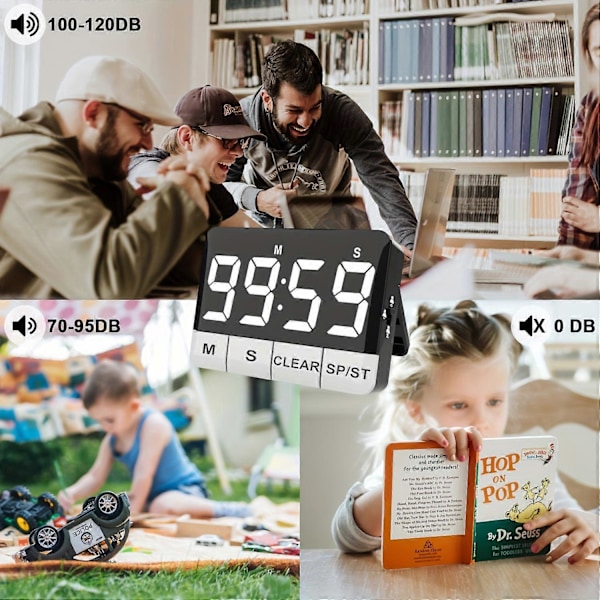 Nya modeller 1 st Utomhustimer Lika Högljudd Som Ett Alarm, Nedräkningstimer För Inlärning, Kökstimer, Väckarklocka Och Grillklocka