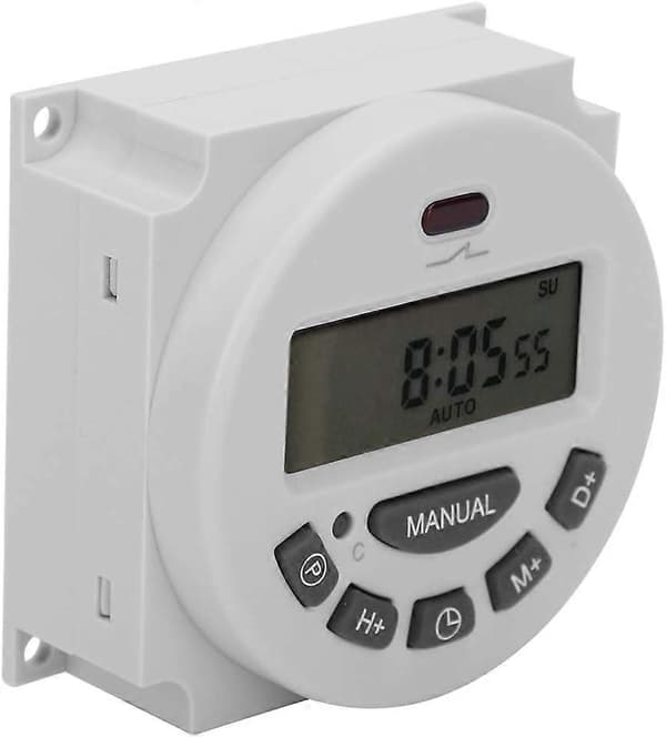L701-12V Digital Programmerbar Tidskontrollbrytare LCD Elektronisk Timer Mikrodator Congener (6*6*3.2cm)