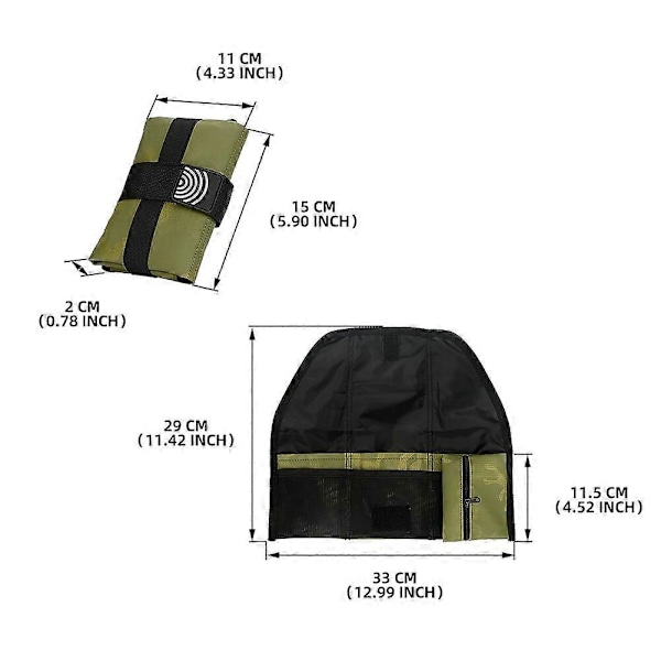 Cykelsaddeltaske Værktøjssæt Sædehynde Taske Letvægts Cykelsaddeltaske Foldbar Ridehynde Taske Cykel Hale Bag Bagagebærer, sort