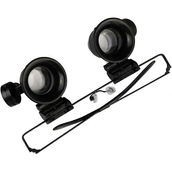 20X LED Lampe Pannelupe med Batteri Profesjonell Klokkereparasjon Lesing Avis Høy Definisjon