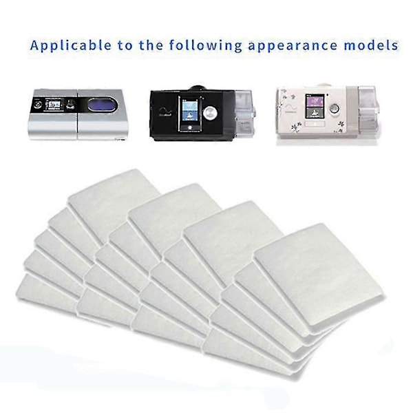 10-100x Bomulls CPAP-filter Engångsbyte För Resmed Airsense S9/s10 A