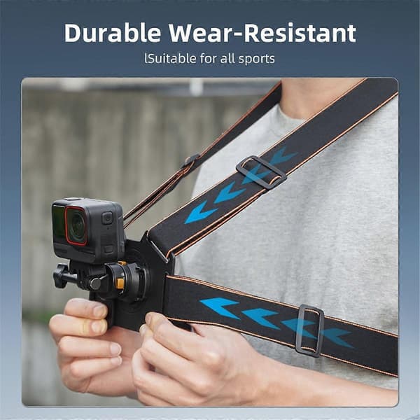 Bryststroppfeste for GoPro Hero Action Camera Sele Støtteholder