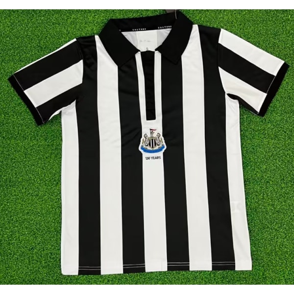 Ny vintage Newcastle svart vit fotbollstränings-t-shirt Owen NO.7 XL