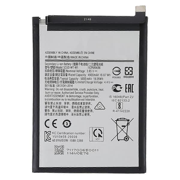Til Samsung Galaxy A22 5G (EU Version) 3.85V 4900mAh Li-ion Batteri Samlingsdel (Kode: SCUD-WT-W1)