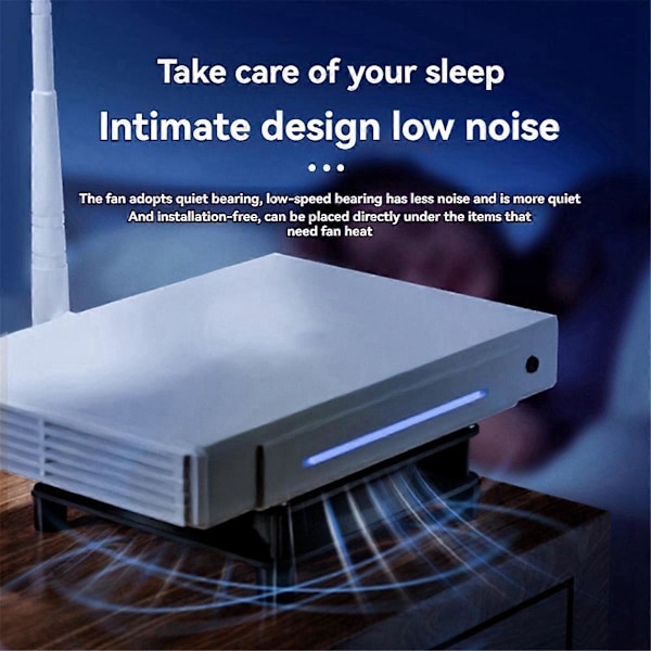 USB 5V Køleventilator Stærk Vindkraft Hurtig Køling 120mm Køleventilator til Router PC Køler TV Boks med