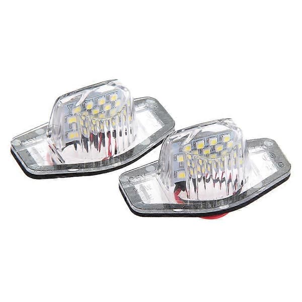 2x Fejlfri LED Nummerpladelygte Lampe Til Fit Jazz