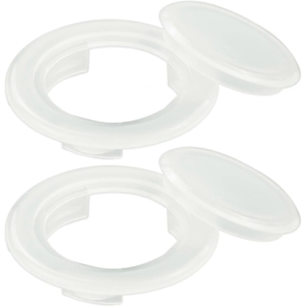 2 stk. Bordparaplyringe med Hætte, Paraplyhul, Plastik Paraplybordring, Perforeret Ring, 4,25CM Bord, Indvendig Diameter, Paraplyhul