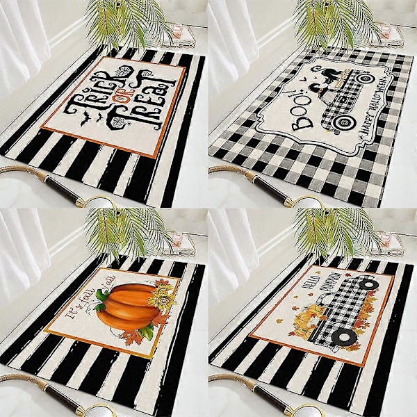 Mike 50x80 cm Höstlönnlöv Välkommen Dörrmatta, Thanksgiving Säsongsbetonad Höst Dörrmatta Utomhus, Höstdekorationer Halkfria Mattor Inomhus Dekor Framdörr