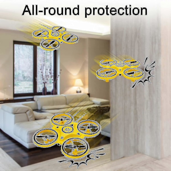Mini Drone Lapsille, Ele Gestureohjaus Drone, Käsin Ohjattavat Droonit Sensorilla Sisätiloissa Lapsille, Pieni Rc Quadcopter, 360 Käännökset, Led-Valolla