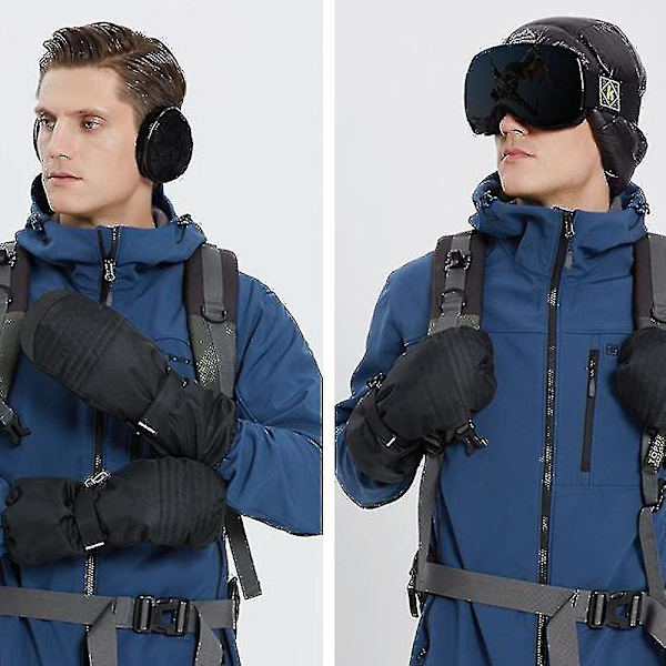 Skid Vinterhandskar Snow Touch Screen Handskar Handske Vattentät Winter Warm S-xl S
