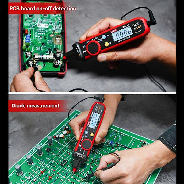 UT118C Penntypmätare Digital 600V DC AC Voltmeter