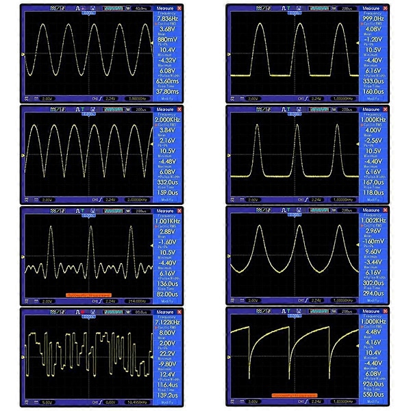 FG-200 DDS Funktionssignalgenerator Frekvenstæller 0,01Hz -500KHz Signalkildemodul Sinus+Firkant+Savtakket Bølgeform