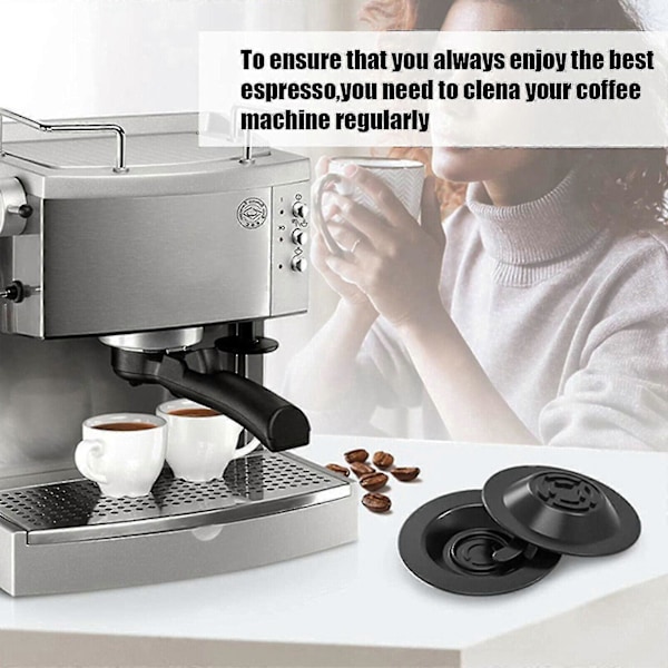 Mike 2x Rengøringsdisk Sp0001517 Til Sage Barista Espresso Kaffe Maskine Bes875 54mm