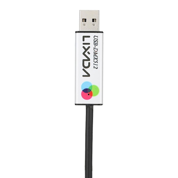Lixada USB til DMX Interface Adapter LED DMX512 Computer PC Scenebelysningscontroller Lysdæmper