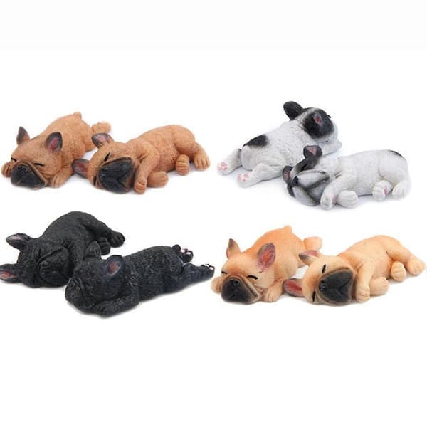 Sovende Corgi hvalpehave Mini Dukkehus Figur Dekoration