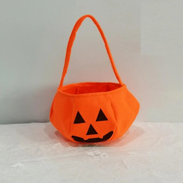 Hot Sale 1kpl/erä Halloween Juhlatarvikkeet Kuitukangas Kurpitsa Laukut Halloween Rekvisiitta Lasten Lelut Karkkikassit Style 2