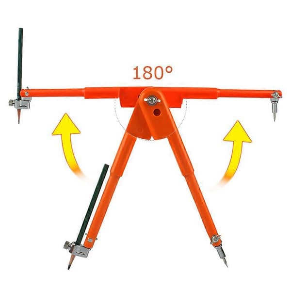2 Passere/Sæt Præcisionsblyantpassere, Stor Diameter - Orange L+S