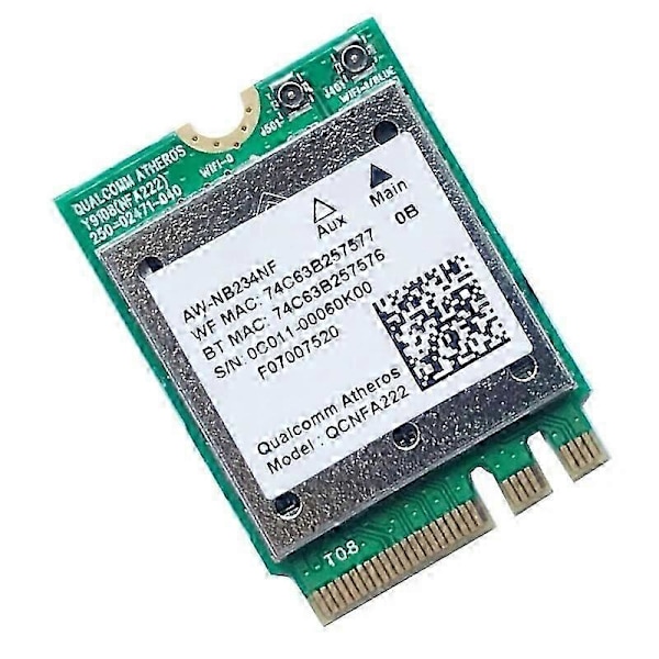 Trådløs Adapter Atheros QCNFA222 AW-NB234NF 2-NGFF Bluetooth-kompatibel 4.0 Trådløst Kort til Bærbar Desktop