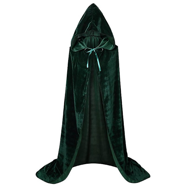 Hokus Pokus Häxkappa Halloween Sarah Winifred Sanderson Cosplaydräkt Vuxen Barn Unisex Retro Ages Cape Green XXXL 175 200cm