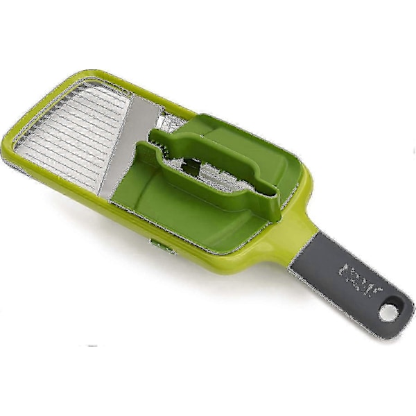 Multi Håndholdt Mandolin Kutter med Matgrep og Justerbare Blader, Tåler Oppvaskmaskin, One-size, Grønn