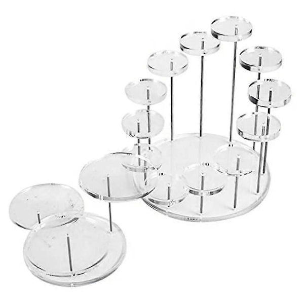 2 stk Runde Akryl Cupcake Stativ - Premium Cupcake Holder, Cupcake Display Stativ Dessert Stativ Konditori