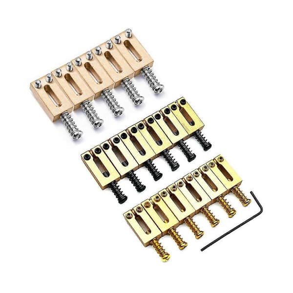 6 Sett Bro Sal for Solid Messing Elektrisk Gitar Bro Brokode Strengtrekk Strengkode Stri