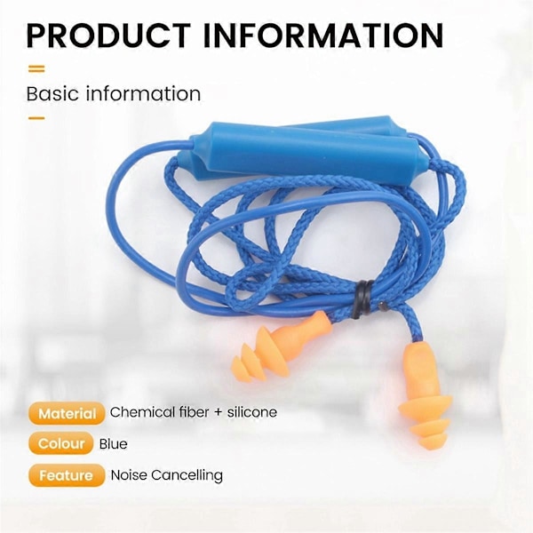2 ST Hörlurar Bluetooth Öronproppar för Arbete, Hörselskydd, Ljudreducering, Byggarbetsplatser,