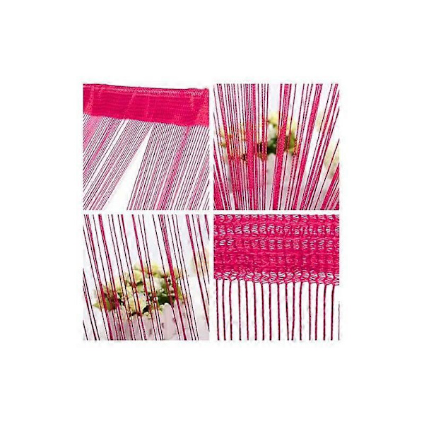 Hot Pink Garn Gardiner Dør Vindue Rumdeler Panel Størrelse 100cm x 200cm