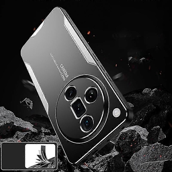 For Oppo Find X7 5G Støtsikkert Deksel Aluminium Legering Beskyttende Telefondeksel