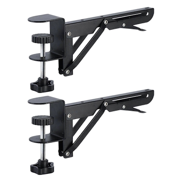 Tastaturbrett for under skrivebord, sammenleggbar brakett, klemme, metall