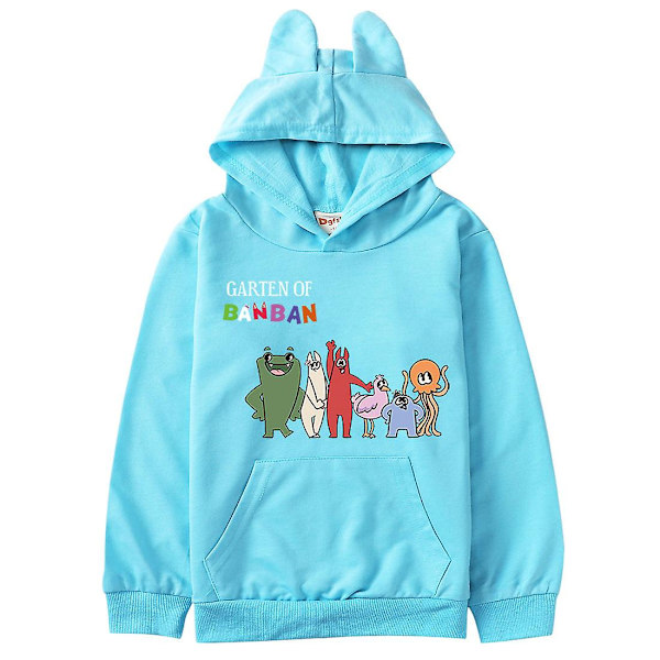 2023 Barn Trädgård Banban Hoodie Toddler Flickor Garden Of Ban Ban Kläder Baby Boy Långärmad Hoody Sweatshirt Barnkläder blue 170cm